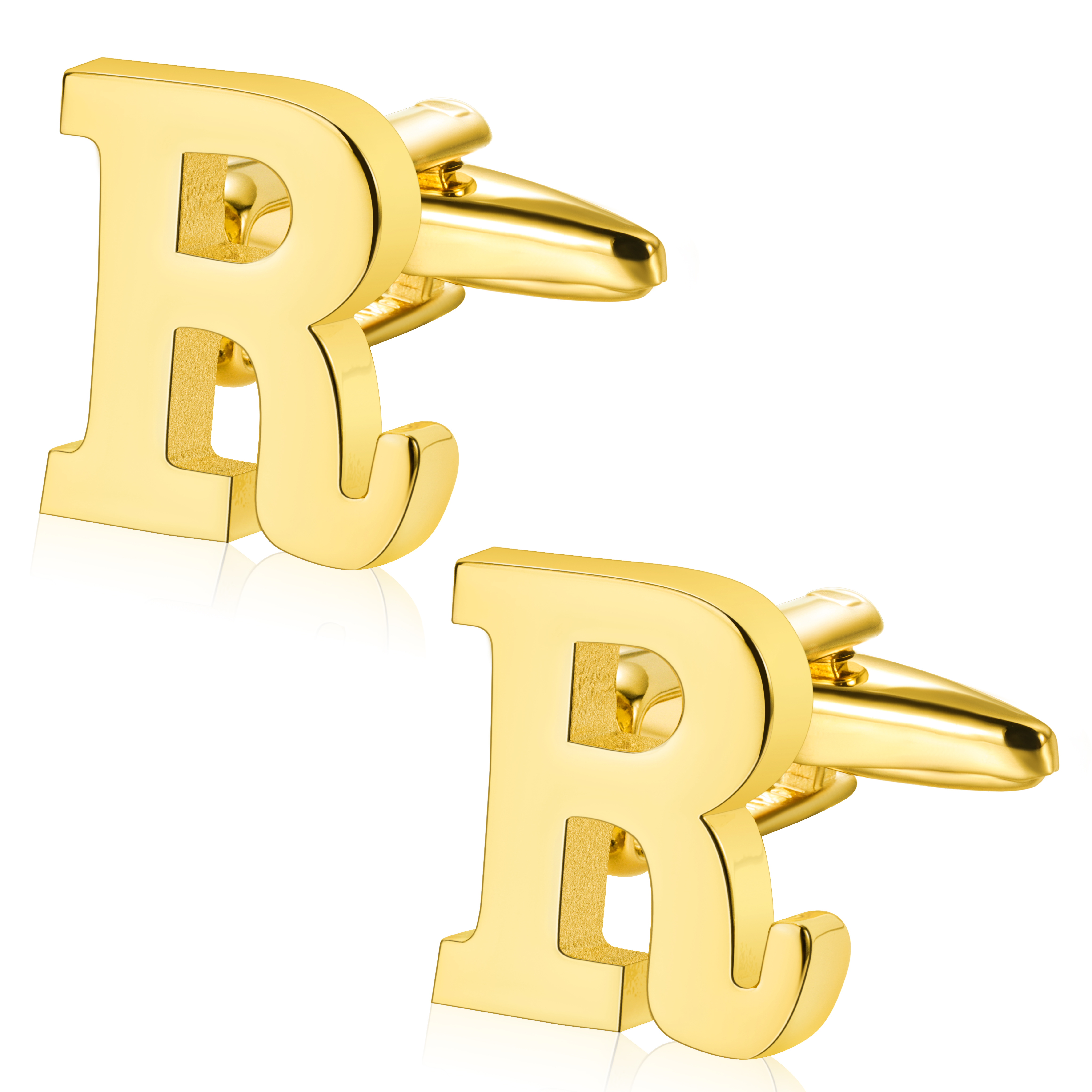 Men'S Grooming Boxes - Custom Letter Cufflinks for Men Golden