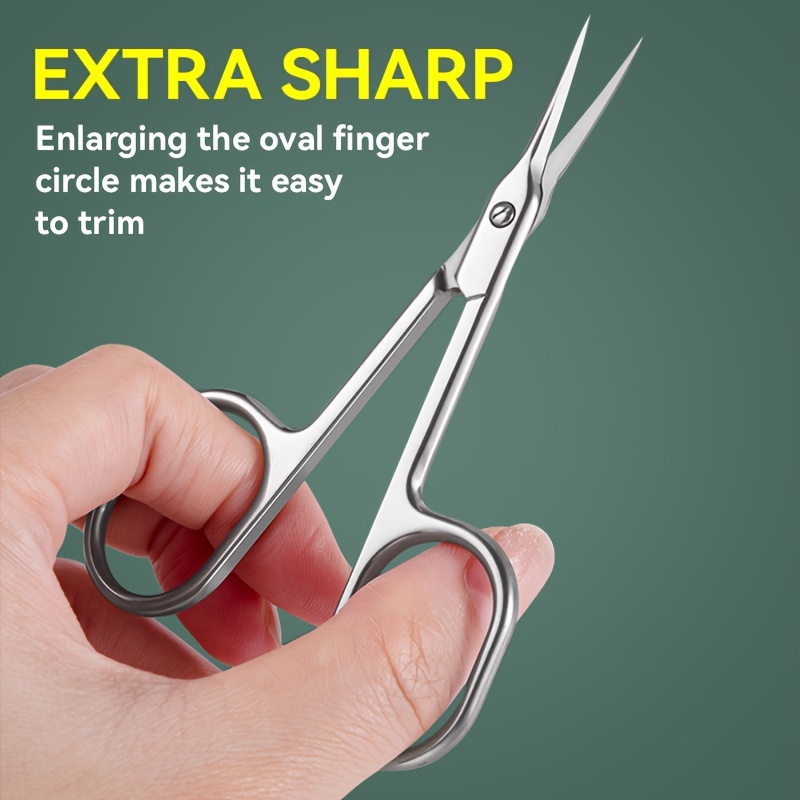 Eyebrow Razor Trimmer - Dead Skin Remover Stainless Steel Curved