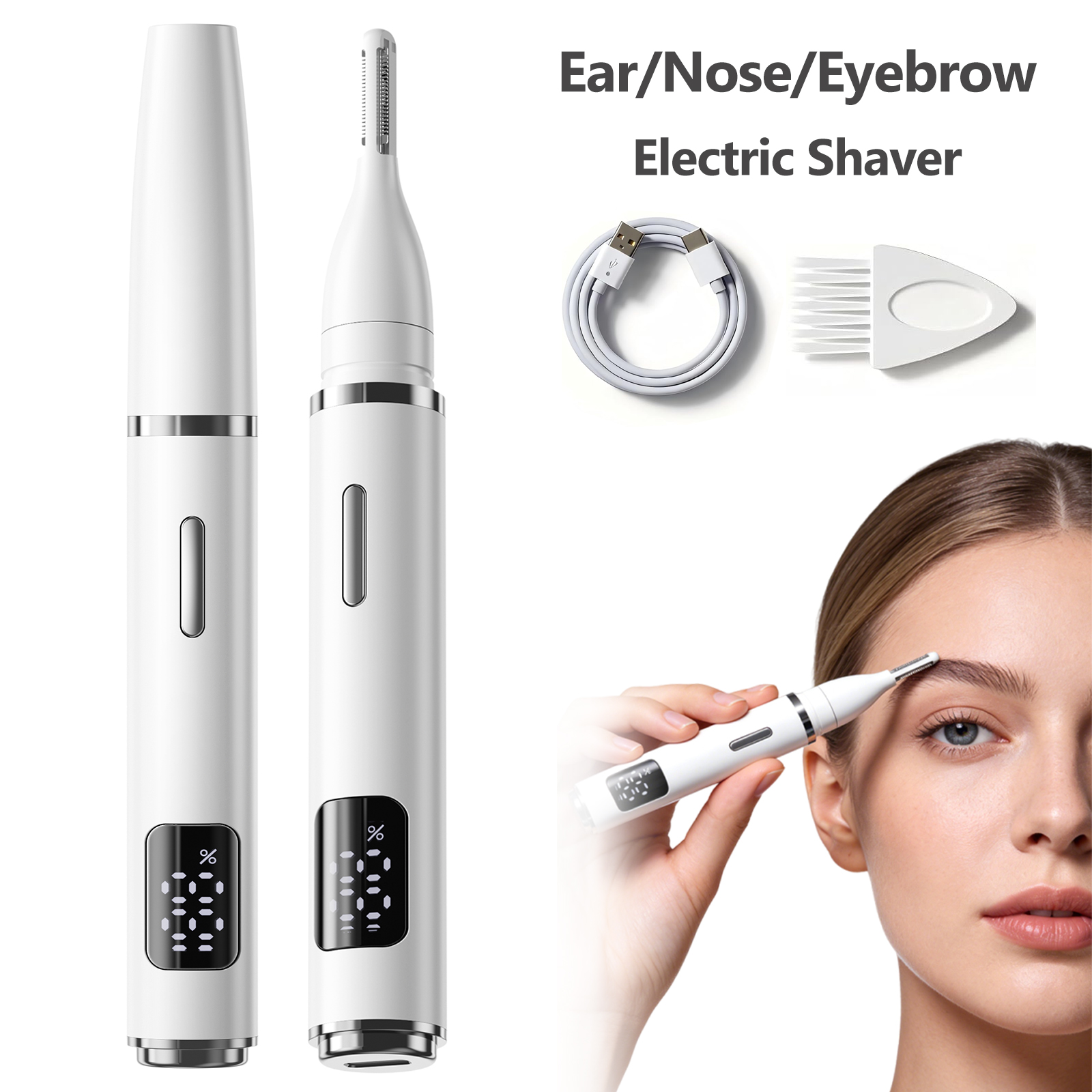 Eyebrow Razor Trimmer - ﻿ Electric Nose Hair Trimmer for