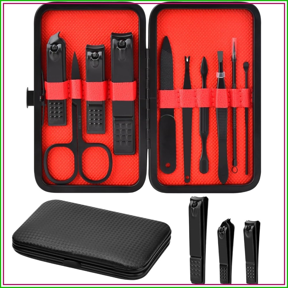 Men'S Grooming Images - Professional 10-in-1 Stainless Steel Manicure Set
