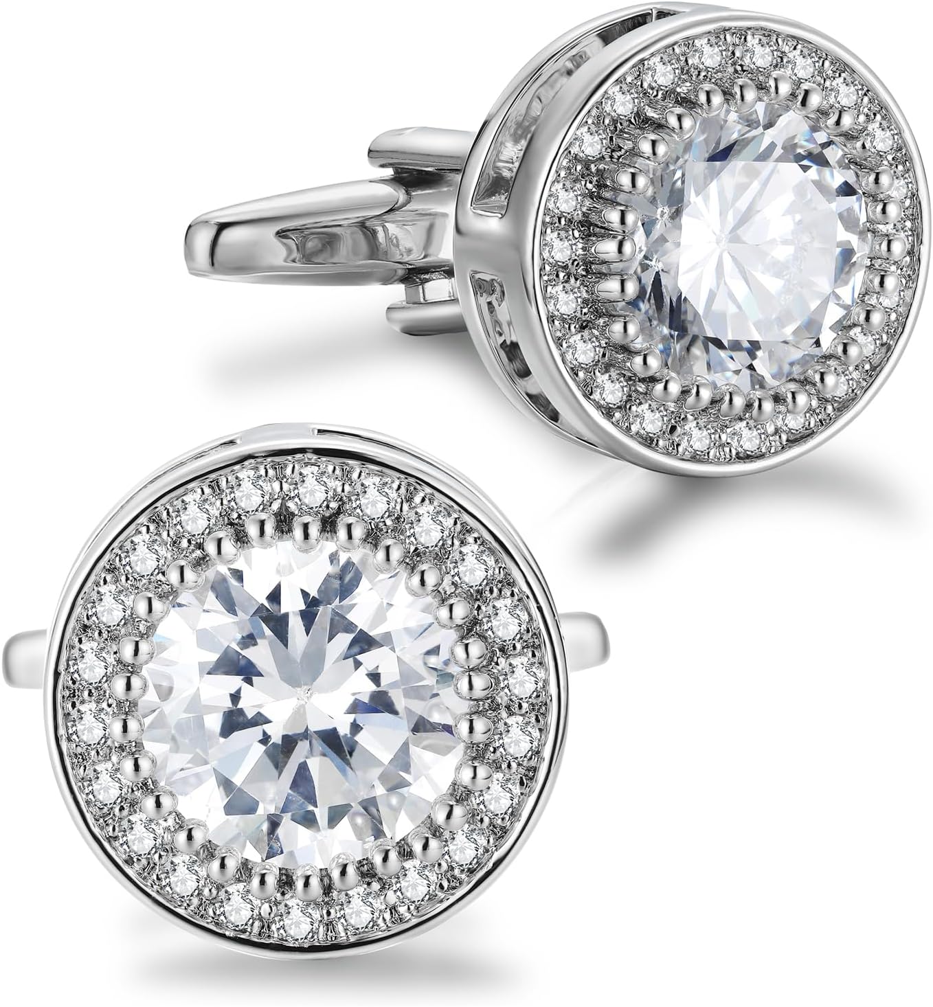 Men'S Groom - Sparkling CZ Cufflinks for Men -