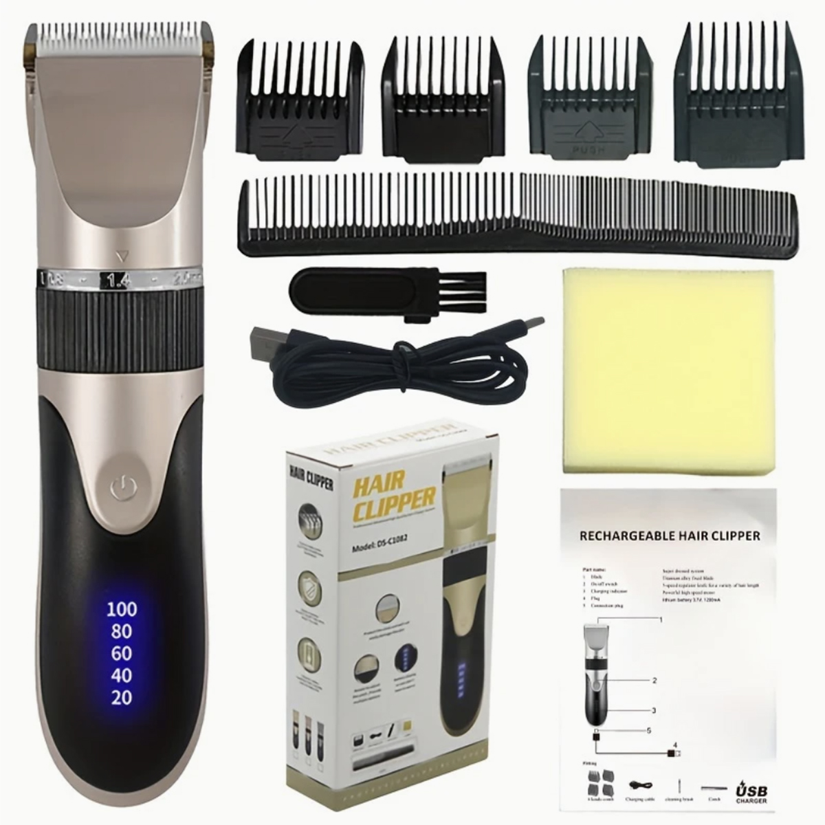 Eyebrow Razor Trimmer - Hair Clipper Trimmer With Comb And