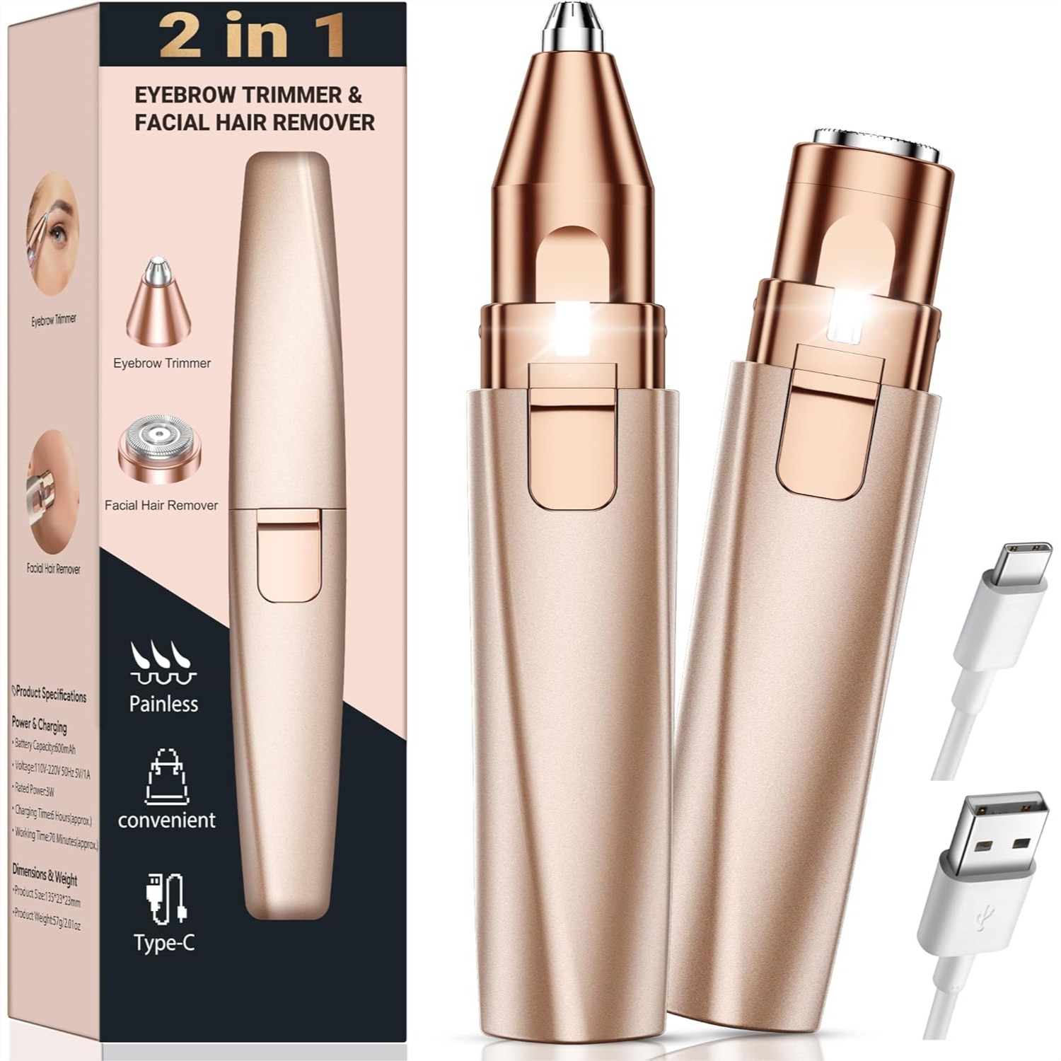 Eyebrow Razor Trimmer - Eyebrow Trimmer Facial Hair Removal for