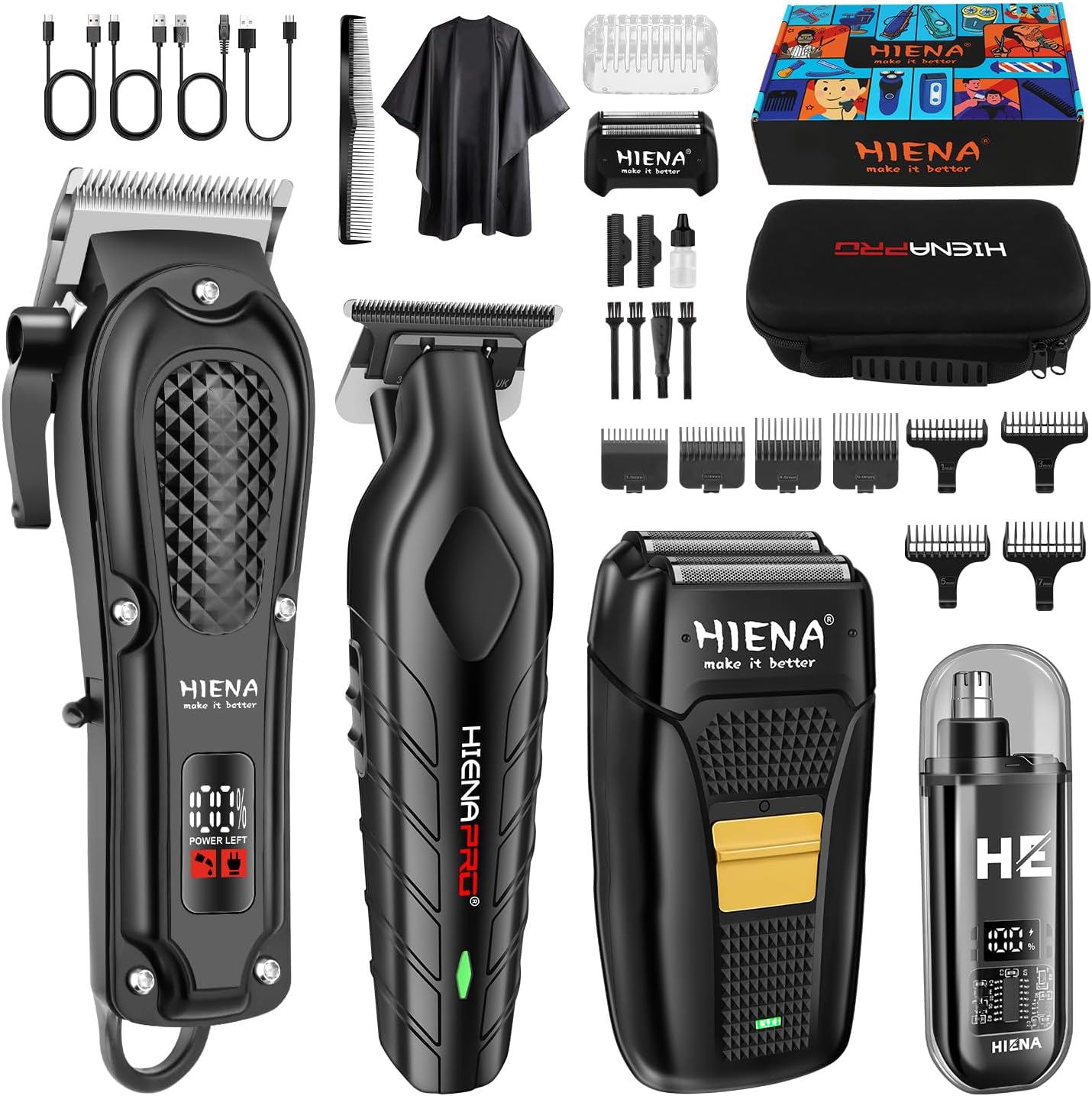 Men'S Grooming Images - Professional Cordless Hair Clipper Set for