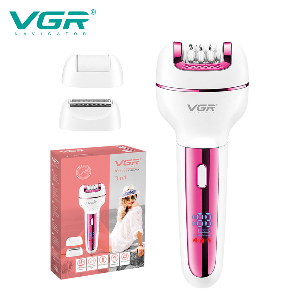 Eyebrow Razor Trimmer - VGR 732 Original 3in1 Epilator Women