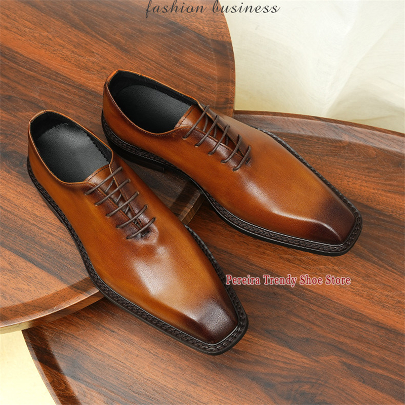 Men's Business Dress Shoes Squ – Men'S Grooming Oxford Bewertung und Preis