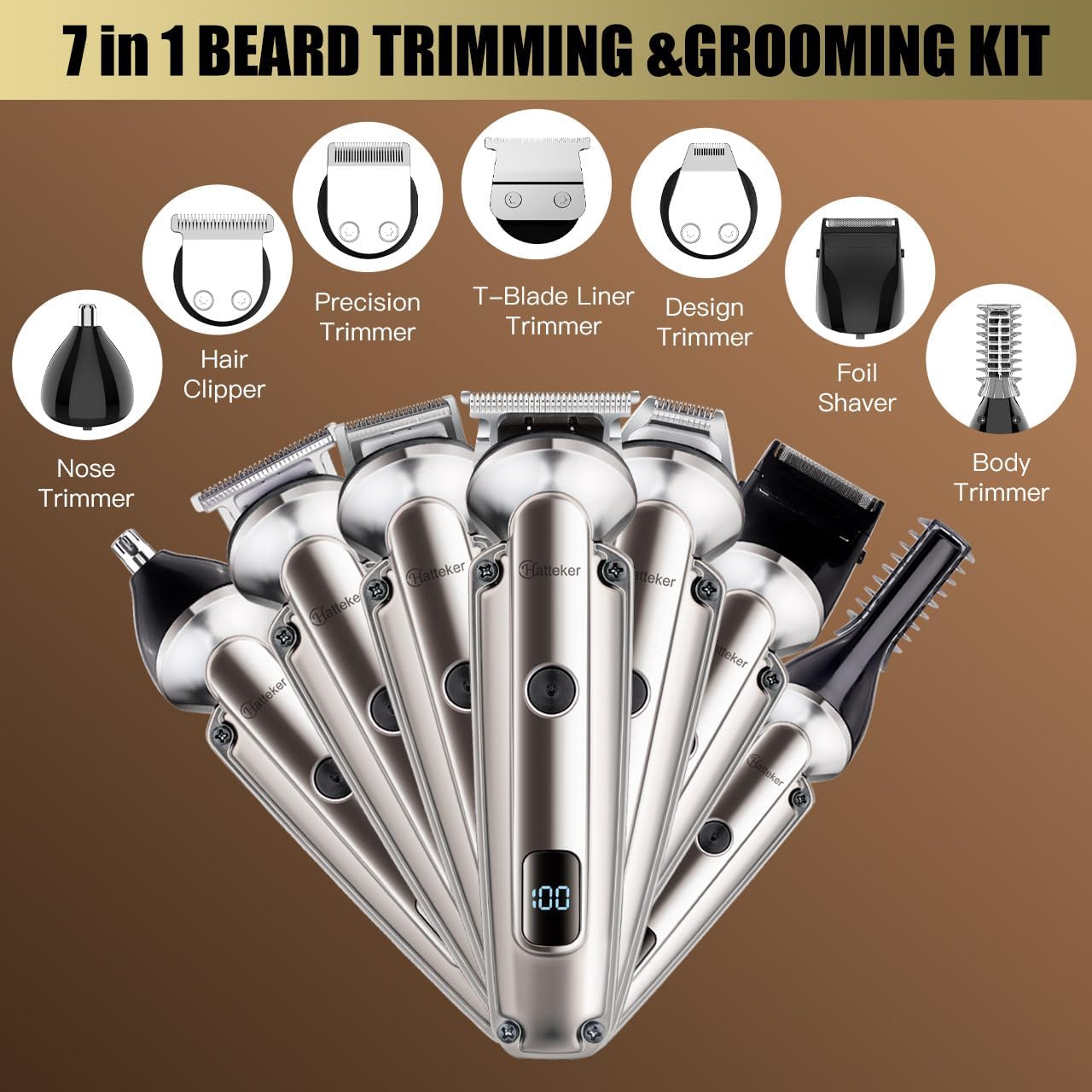 7-in-1 Beard Trimmer for Men,  – Men'S Grooming Images Bewertung und Preis