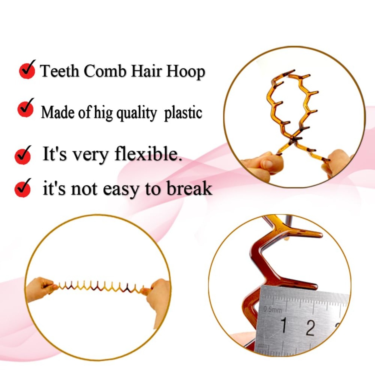 Zig Zag Headbands, Recycled Pl – Men'S Grooming Tape Bewertung und Preis