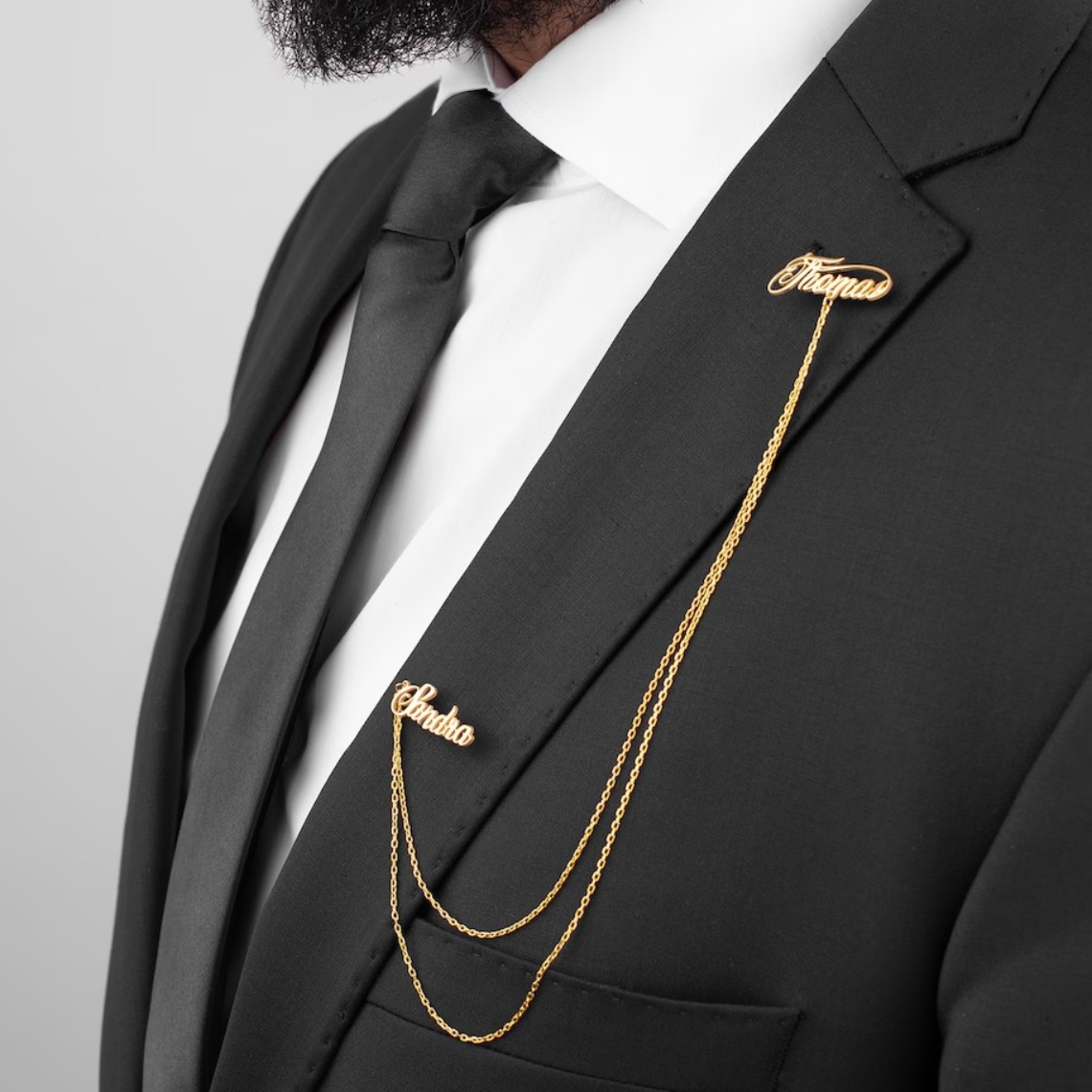 Custom Double Name Brooch Men  – Men'S Groom Bewertung und Preis