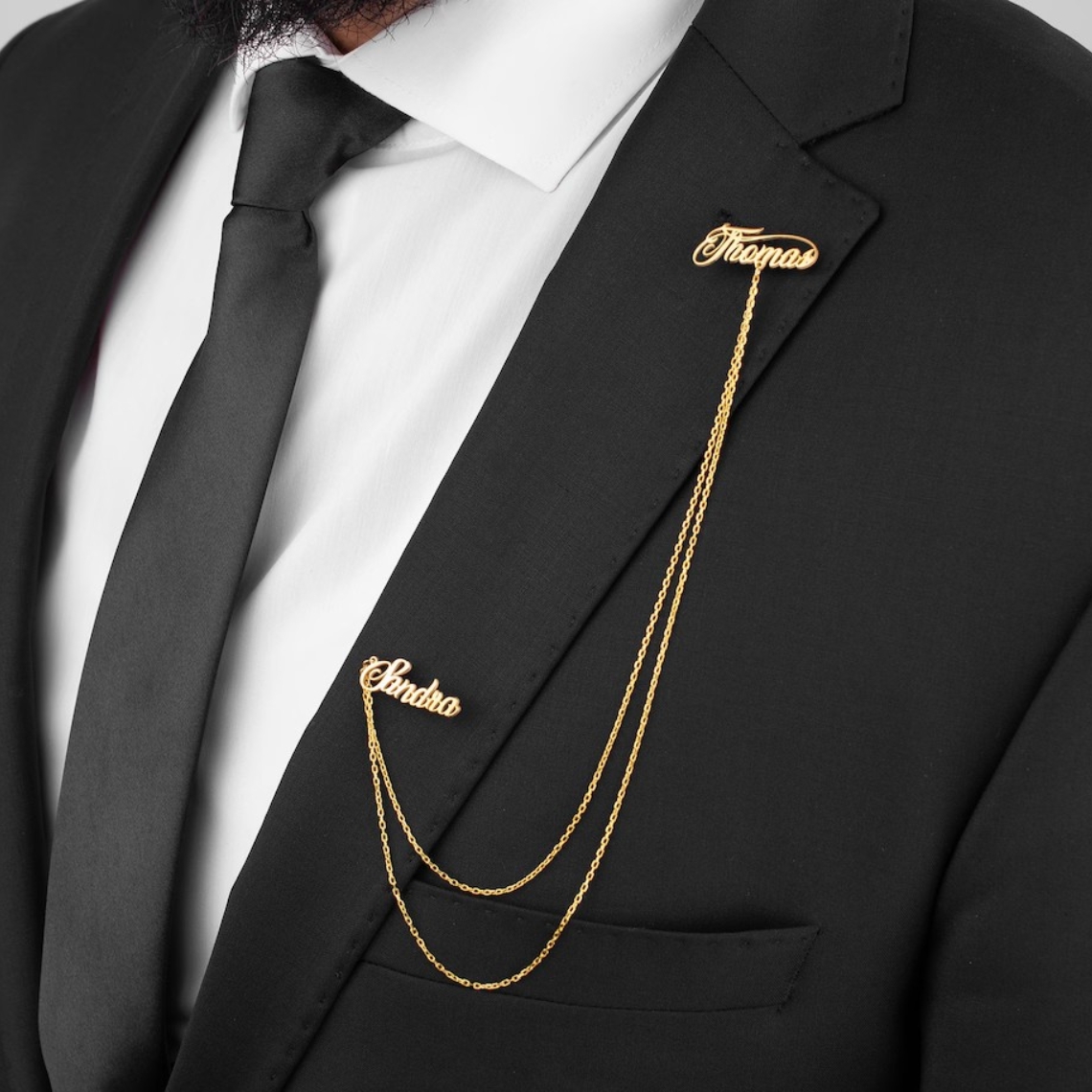 Custom Double Name Brooch Men  – Men'S Groom Bewertung und Preis