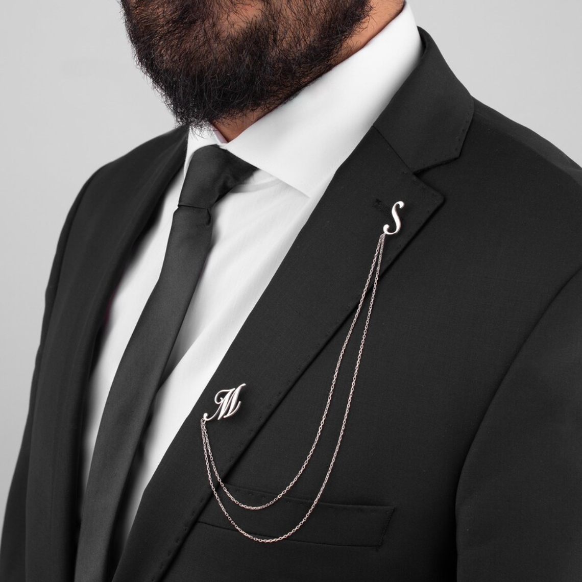 Custom Double Name Brooch Men  – Men'S Groom Bewertung und Preis