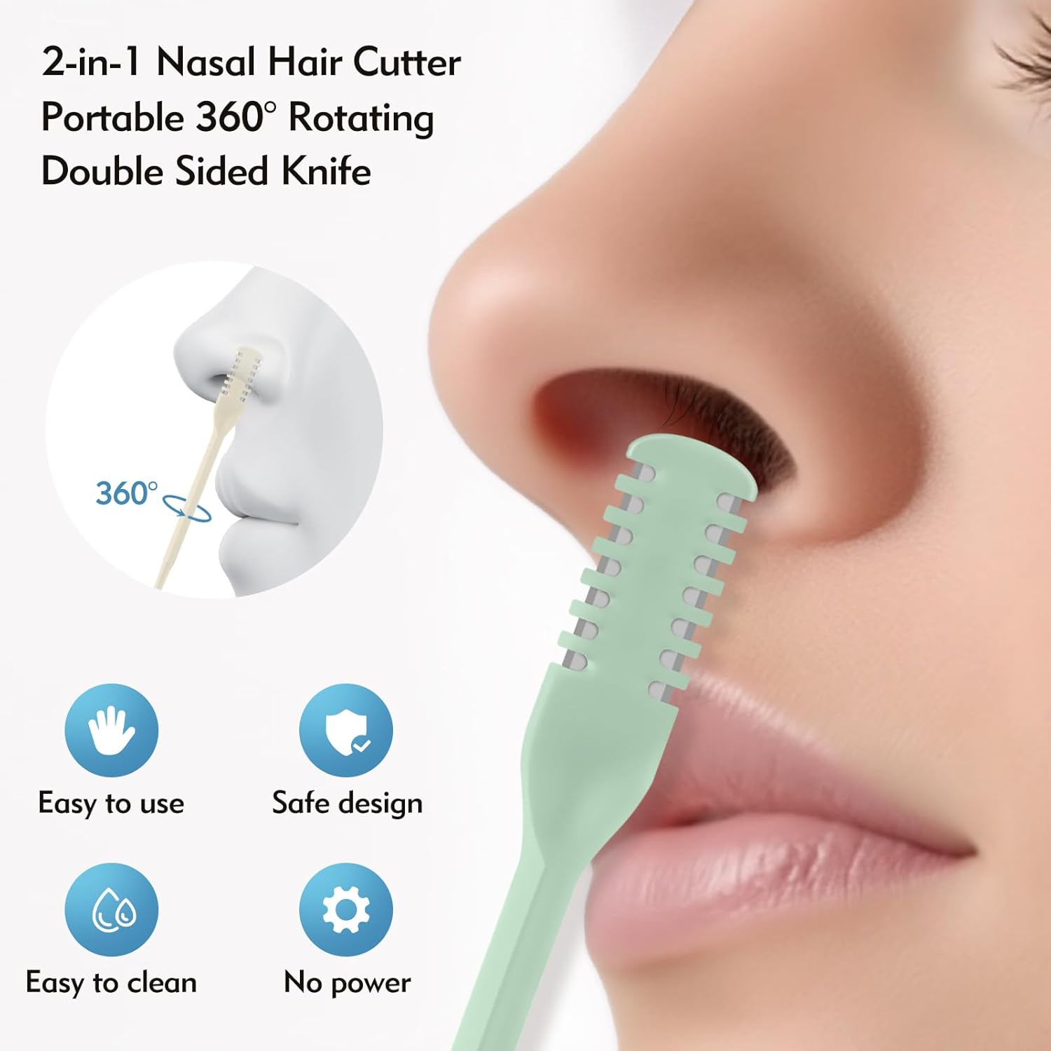 5/20/50Pcs 2-in-1 Nasal Cutter – Men'S Grooming Clippers Bewertung und Preis