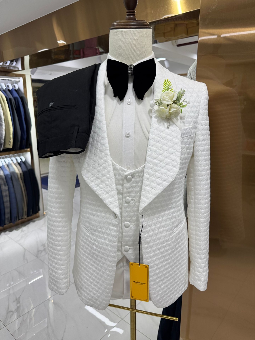 Mens Three Piece Jacquard Suit – Men'S Grooming Images Bewertung und Preis