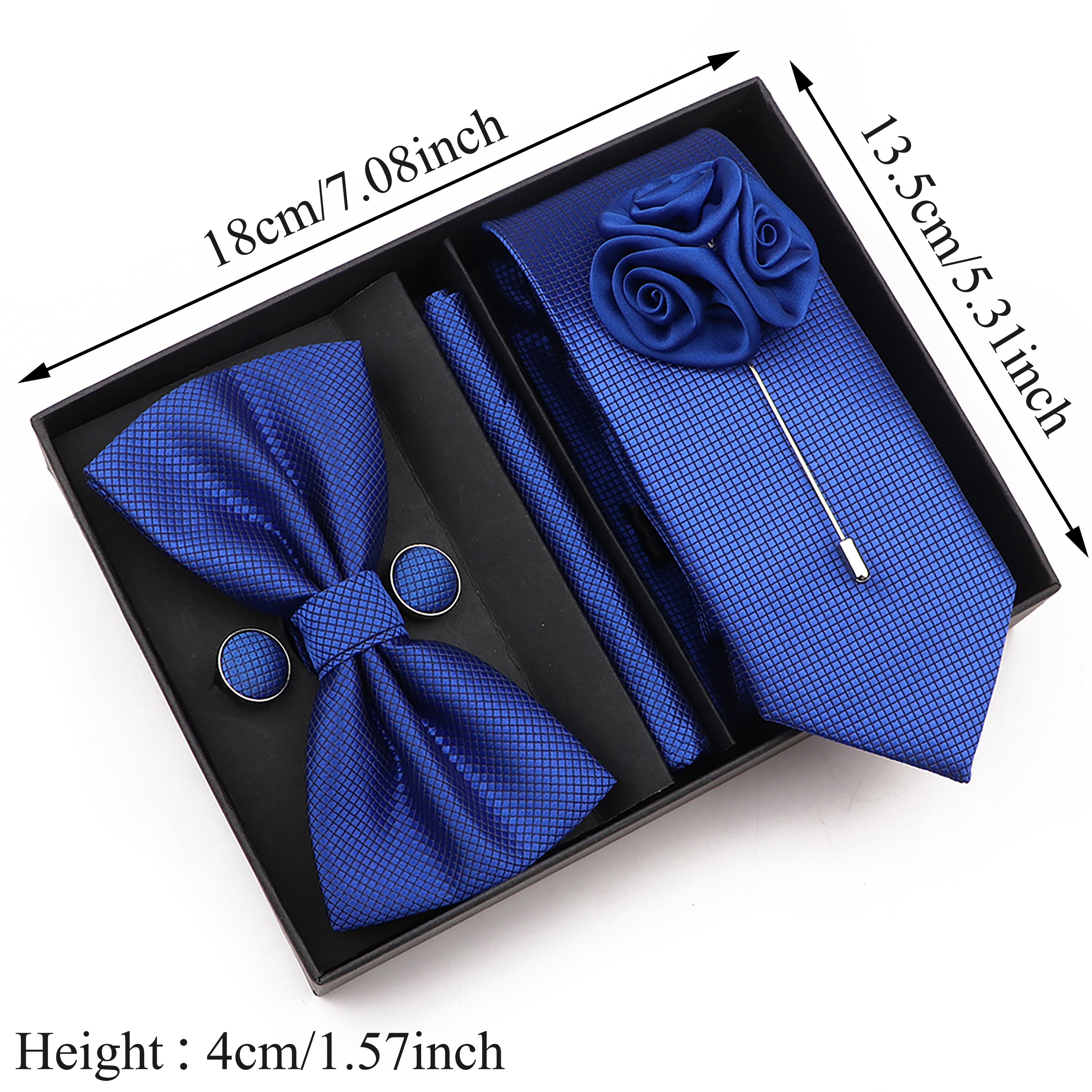 New Style Tie Set Solid Color  – Men'S Grooming Boxes Bewertung und Preis