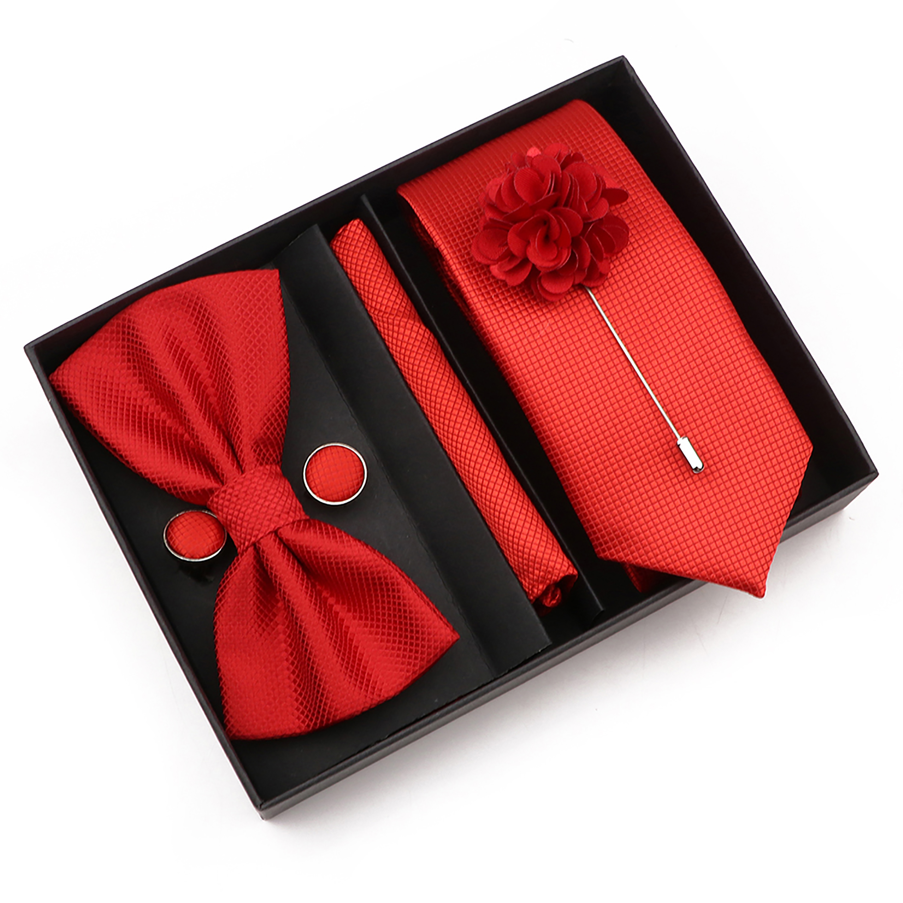 New Style Tie Set Solid Color  – Men'S Grooming Boxes Bewertung und Preis