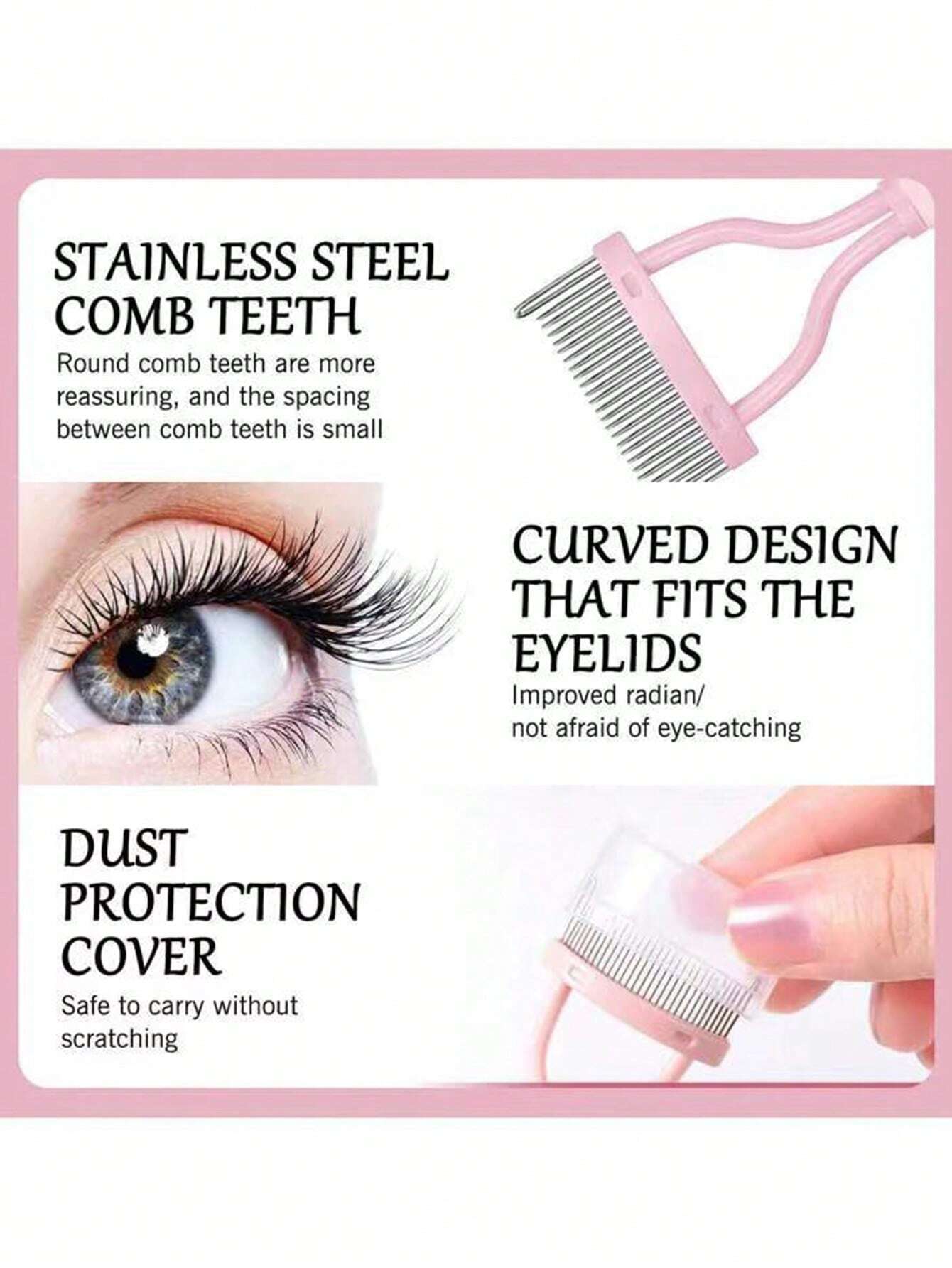 1pc Black Stainless Steel Eyel – Comb Fine Tooth Bewertung und Preis