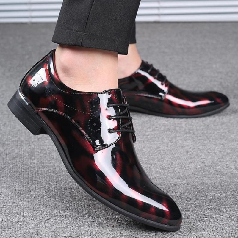 Wine Red Patent Leather Pointe – Men'S Grooming Oxford Bewertung und Preis