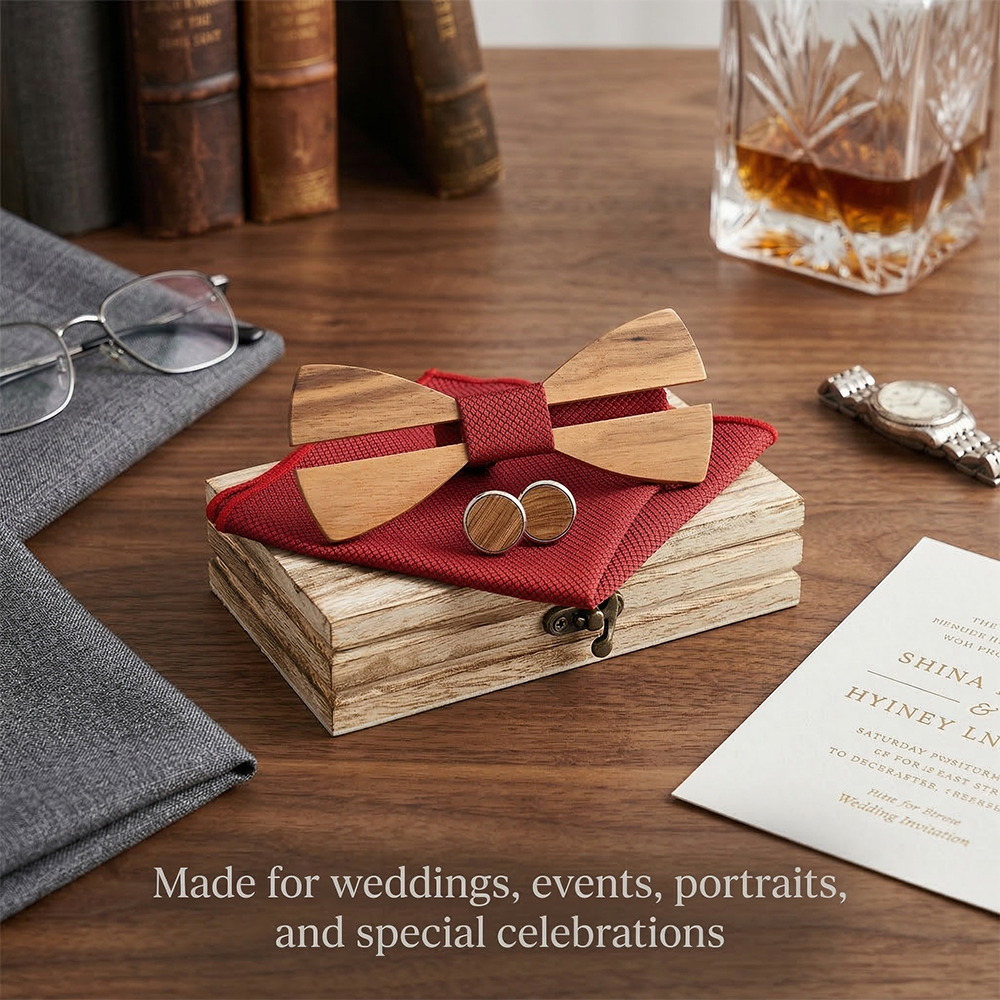 Mens Wooden Bowtie Set Minimal – Men'S Grooming Boxes Bewertung und Preis