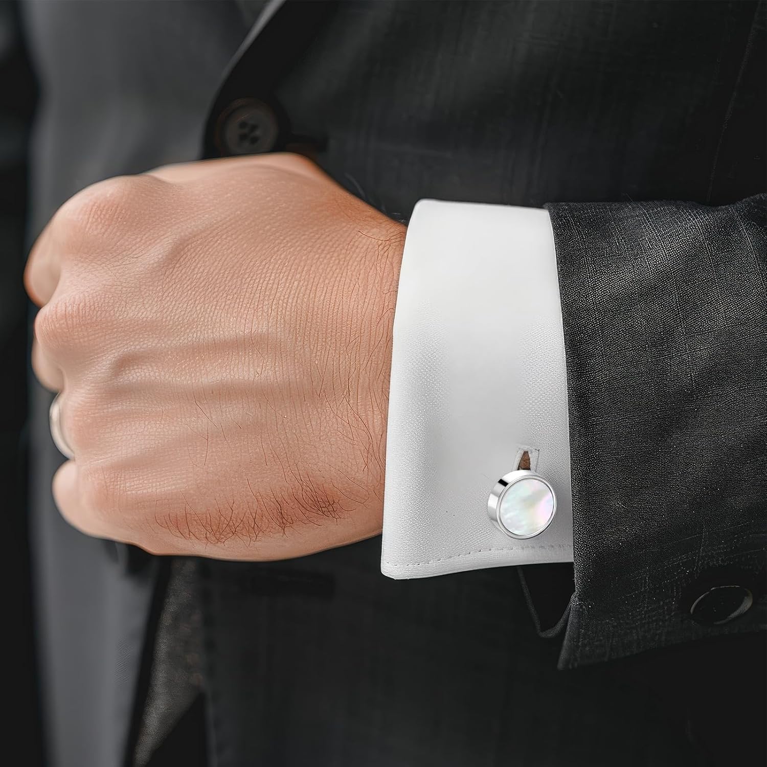 Classic Black Cufflinks for Me – Men'S Groom Bewertung und Preis