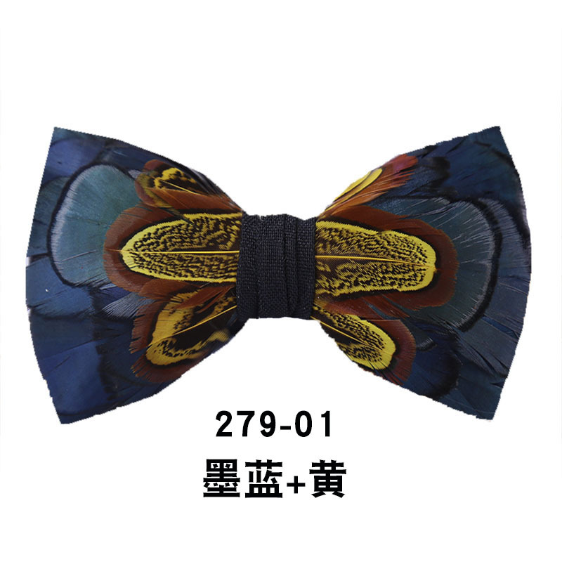 Men Bow Tie Feather Bowtie  Br – Men'S Grooming Boxes Bewertung und Preis