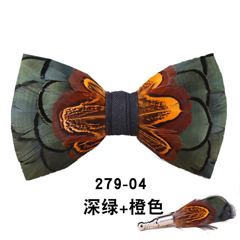 Men Bow Tie Feather Bowtie  Br – Men'S Grooming Boxes Bewertung und Preis