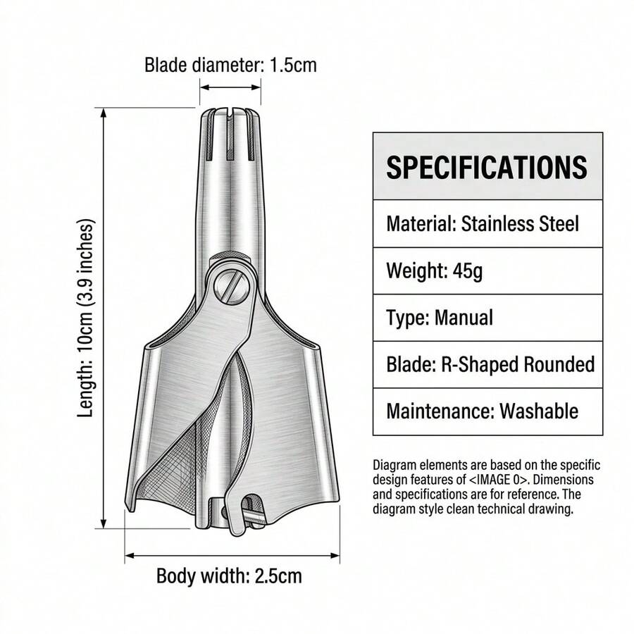 Stainless Steel Manual Nose Ha – Nose Hair Trimmer Bewertung und Preis