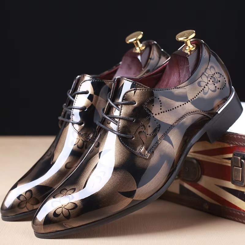 2026 Men Dress Shoes Floral Pa – Men'S Grooming Oxford Bewertung und Preis
