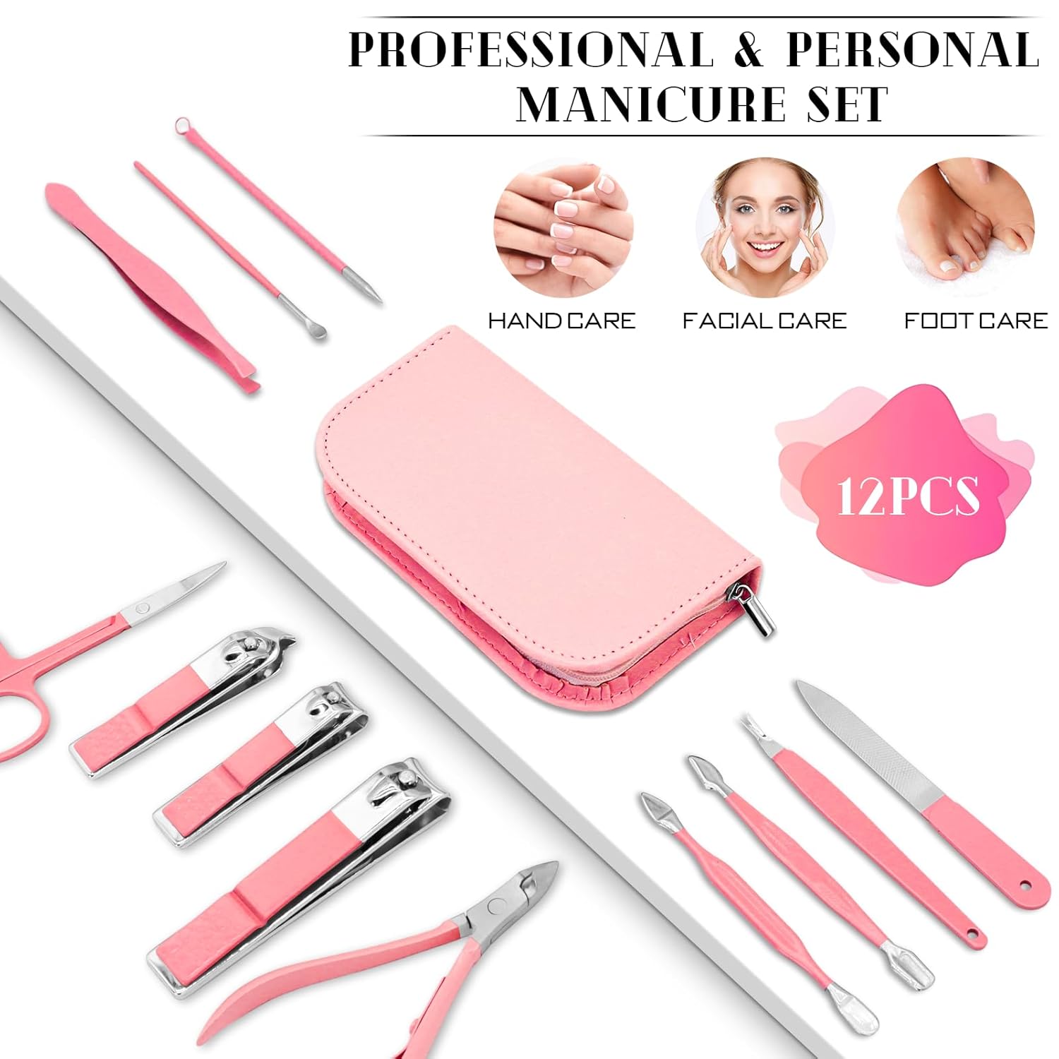 12 Pcs Manicure Pedicure Set w – Men'S Grooming Images Bewertung und Preis