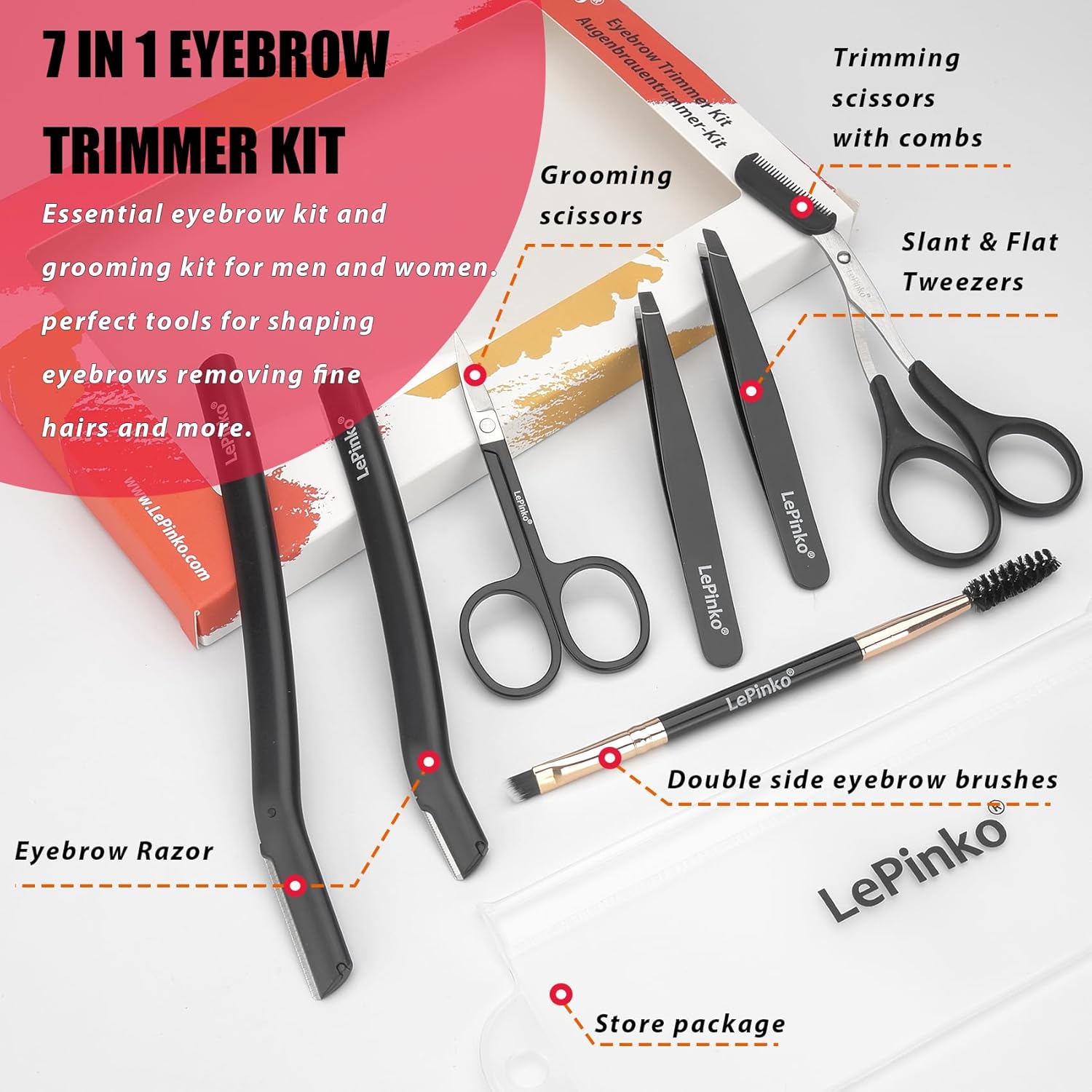 Eyebrow Trimmer Kit, 7 in 1 Ey – Eyebrow Razor Trimmer Bewertung und Preis