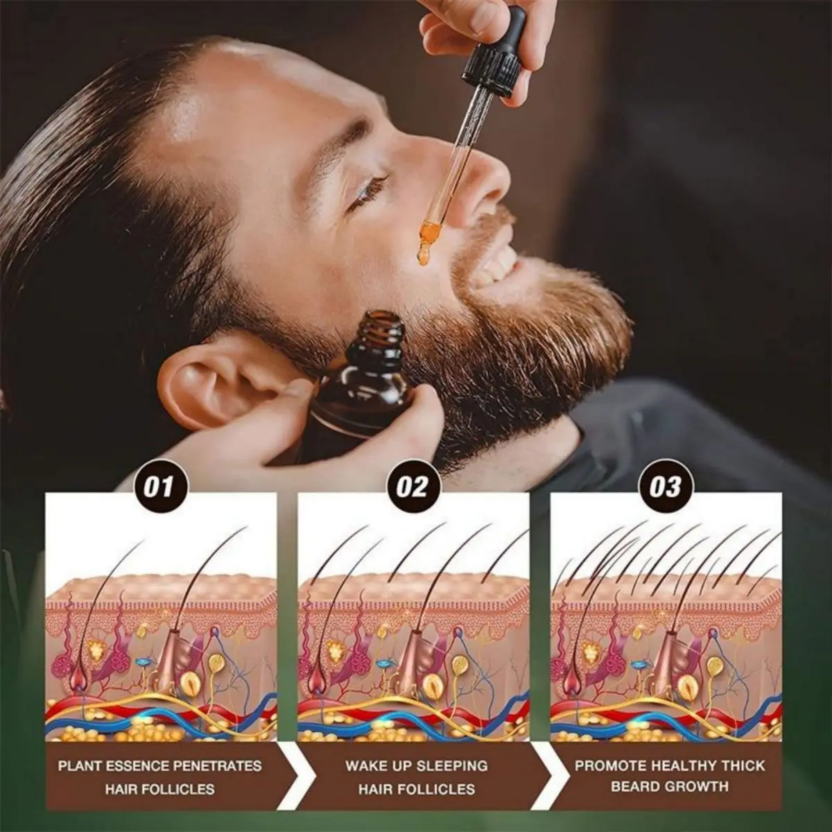Fast Beard Growth Oil Beard Oi – Ingrown Hair Serum Bewertung und Preis