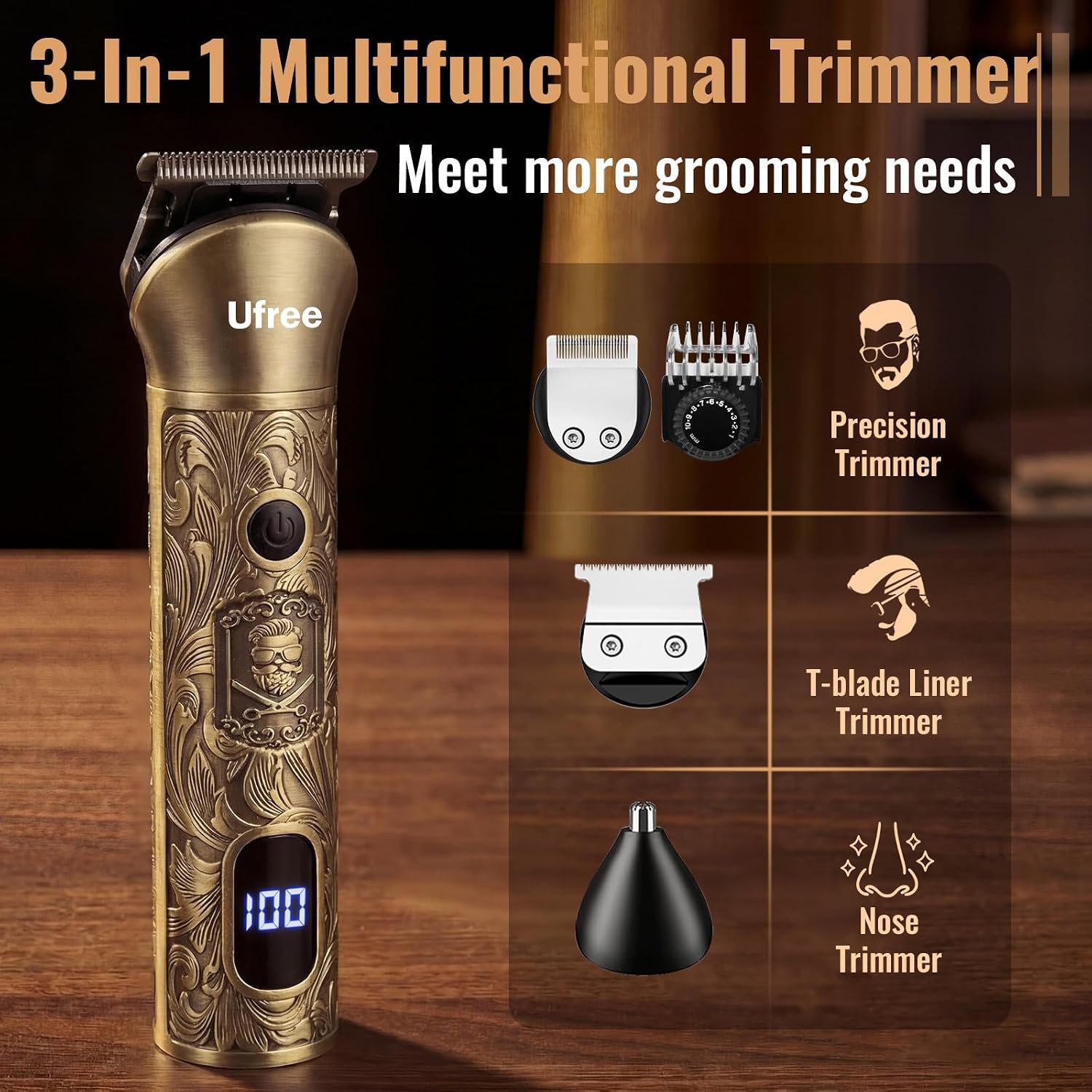 Beard Trimmer Hair Clippers fo – Men'S Grooming Images Bewertung und Preis