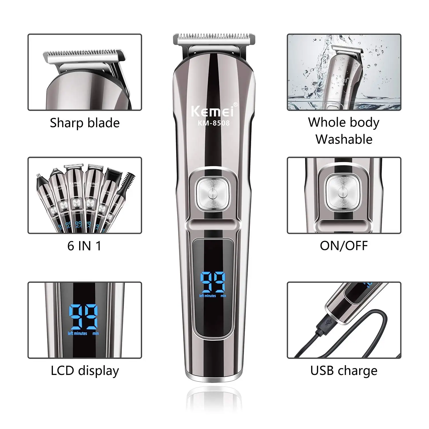 Kemei Professional Multifuncti – Men'S Grooming Boxes Bewertung und Preis