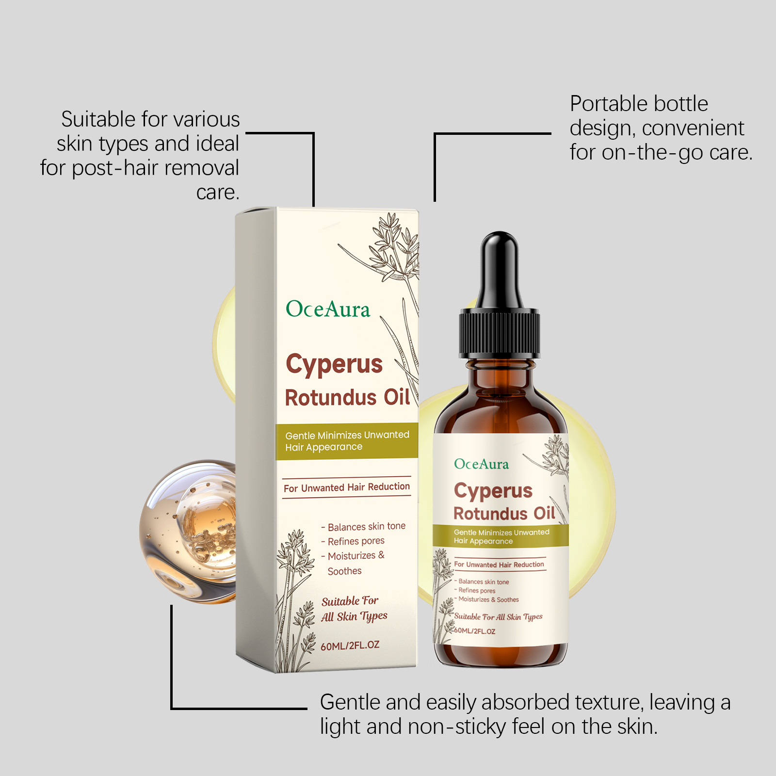 Cyperus Rotundus Hair Removal  – Ingrown Hair Serum Bewertung und Preis