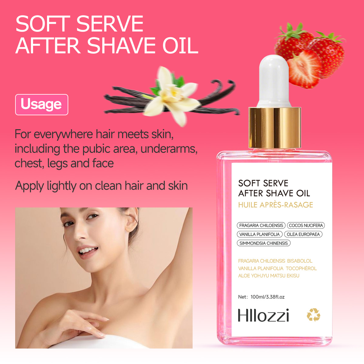 Strawberry Vanilla Aftershave  – Ingrown Hair Serum Bewertung und Preis